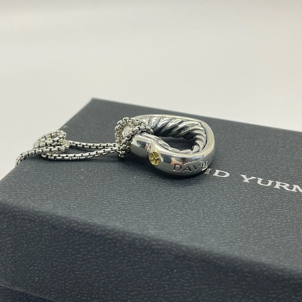 David Yurman Sterling Silver Heart Necklace